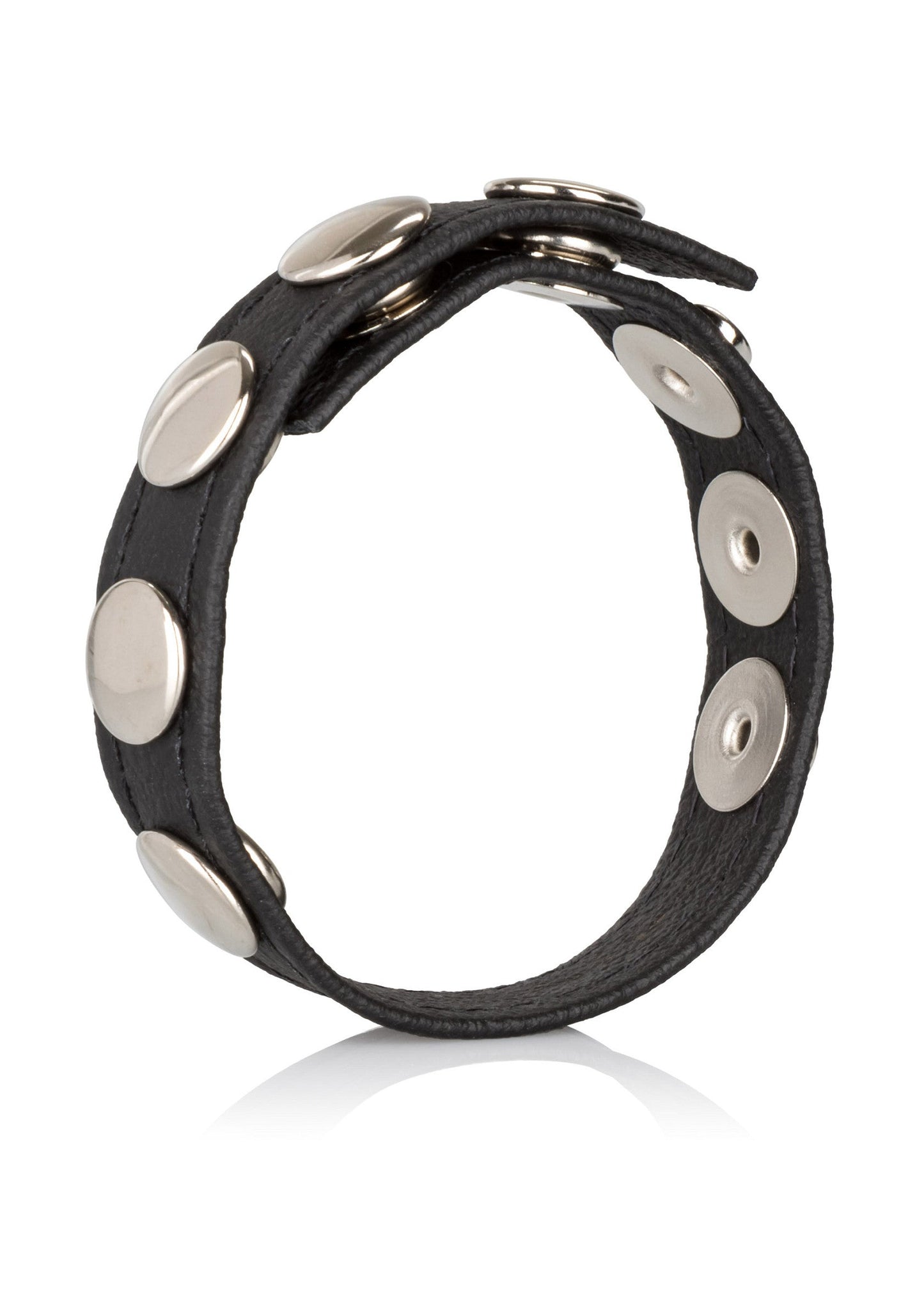Leather Multi-Snap Ring BLACK - 0