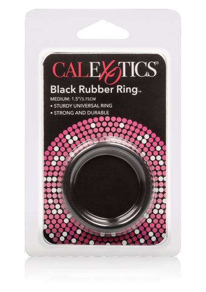 CalExotics Black Rubber Ring - Medium BLACK - 1