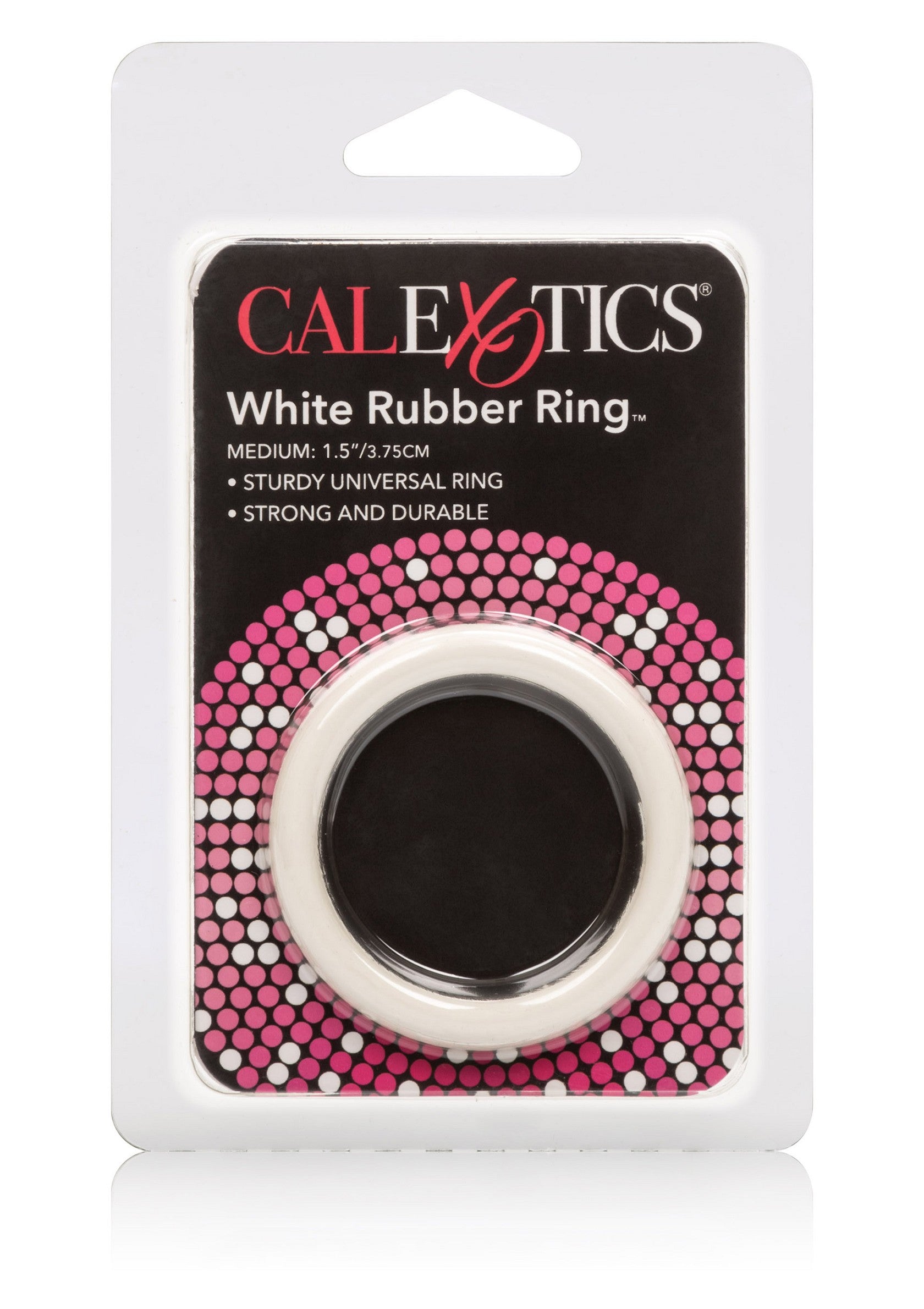 CalExotics Black Rubber Ring - Medium WHITE - 0