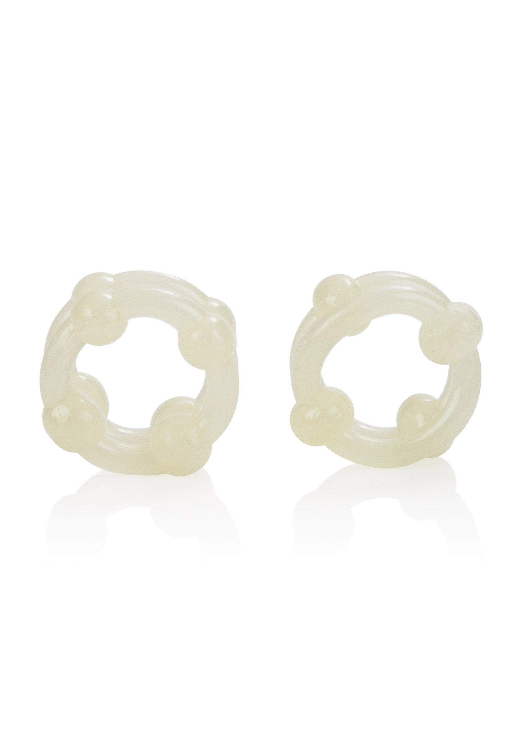 CalExotics Island Rings Double Stacker WHITE - 4