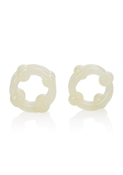 CalExotics Island Rings Double Stacker WHITE - 4