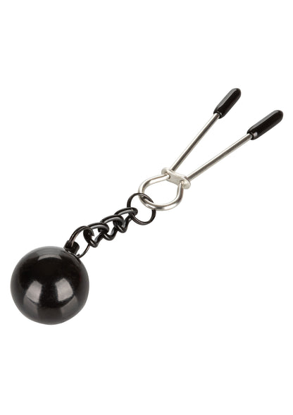 CalExotics Nipple Grips Weighted Tweezer Nipple Clamps METAL - 5