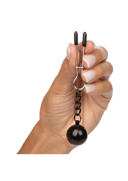CalExotics Nipple Grips Weighted Tweezer Nipple Clamps METAL - 6