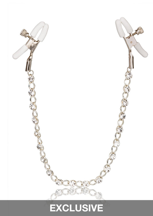 CalExotics Nipple Play Crystal Chain Nipple Clamps