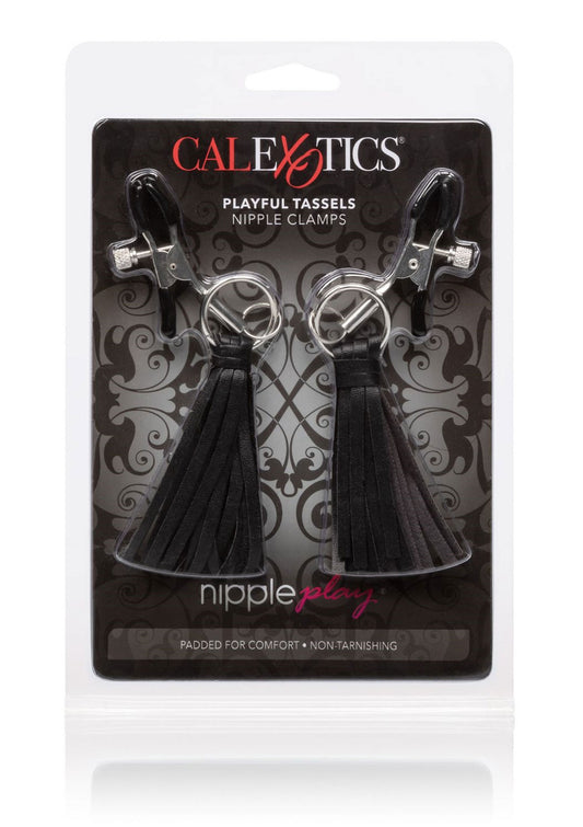 CalExotics Nipple Play Playful Tassels Nipple Clamps - Schwarz