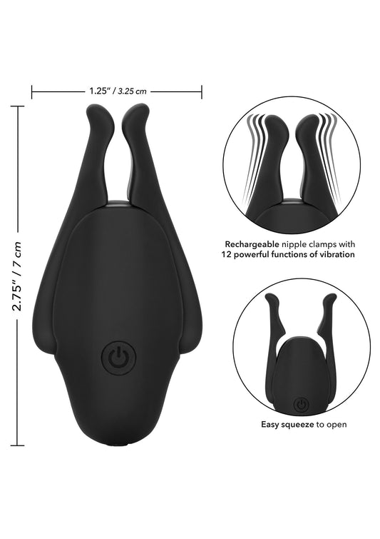 CalExotics Nipple Play Rechargeable Nipplettes - Schwarz