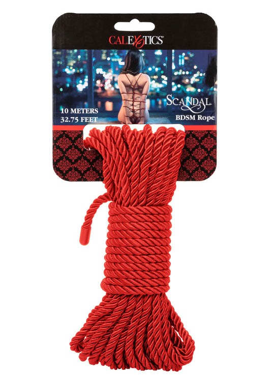 CalExotics Scandal BDSM Rope 32.75'/10 m - Rot