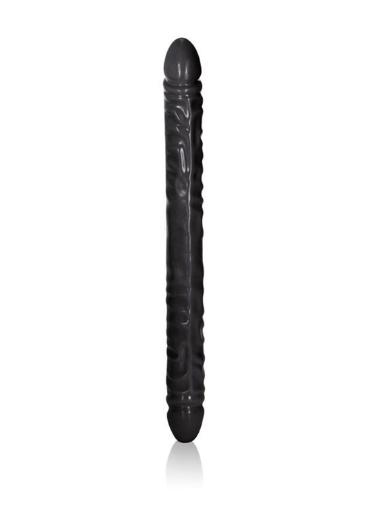 CalExotics Veined Double Dong 18'/45.75 cm - Schwarz
