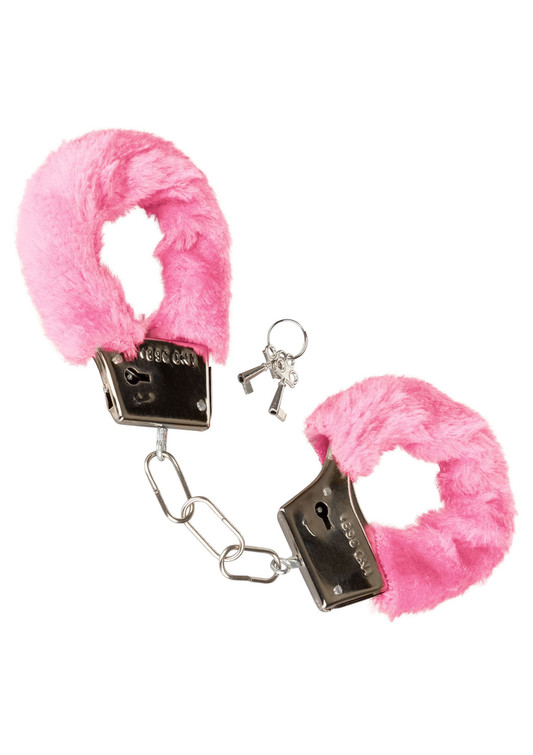 CalExotics Playful Furry Cuffs - Rosa