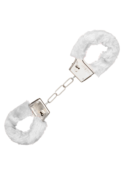 CalExotics Playful Furry Cuffs WHITE - 4
