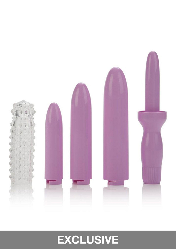 CalExotics Dr. Laura Berman Dilators Set Of 4 Locking Sizes Plus Sleeve PURPLE - 0