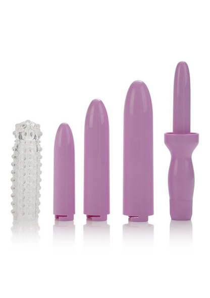 CalExotics Dr. Laura Berman Dilators Set Of 4 Locking Sizes Plus Sleeve PURPLE - 2