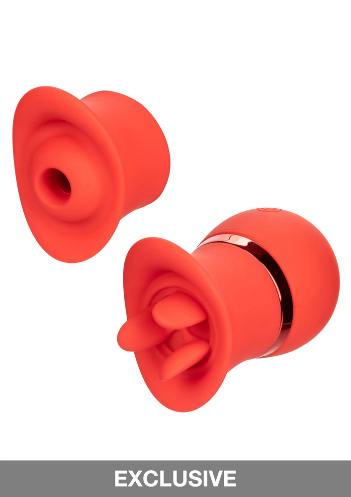 CalExotics French Kiss Suck & Play Interchangeable Set RED - 15