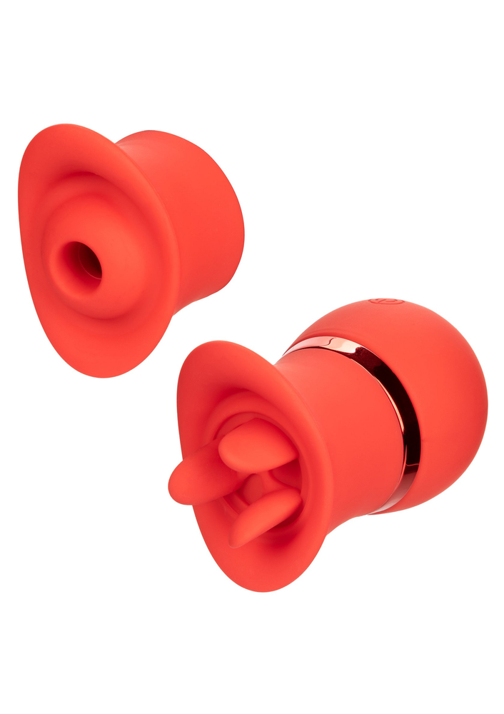CalExotics French Kiss Suck & Play Interchangeable Set RED - 123