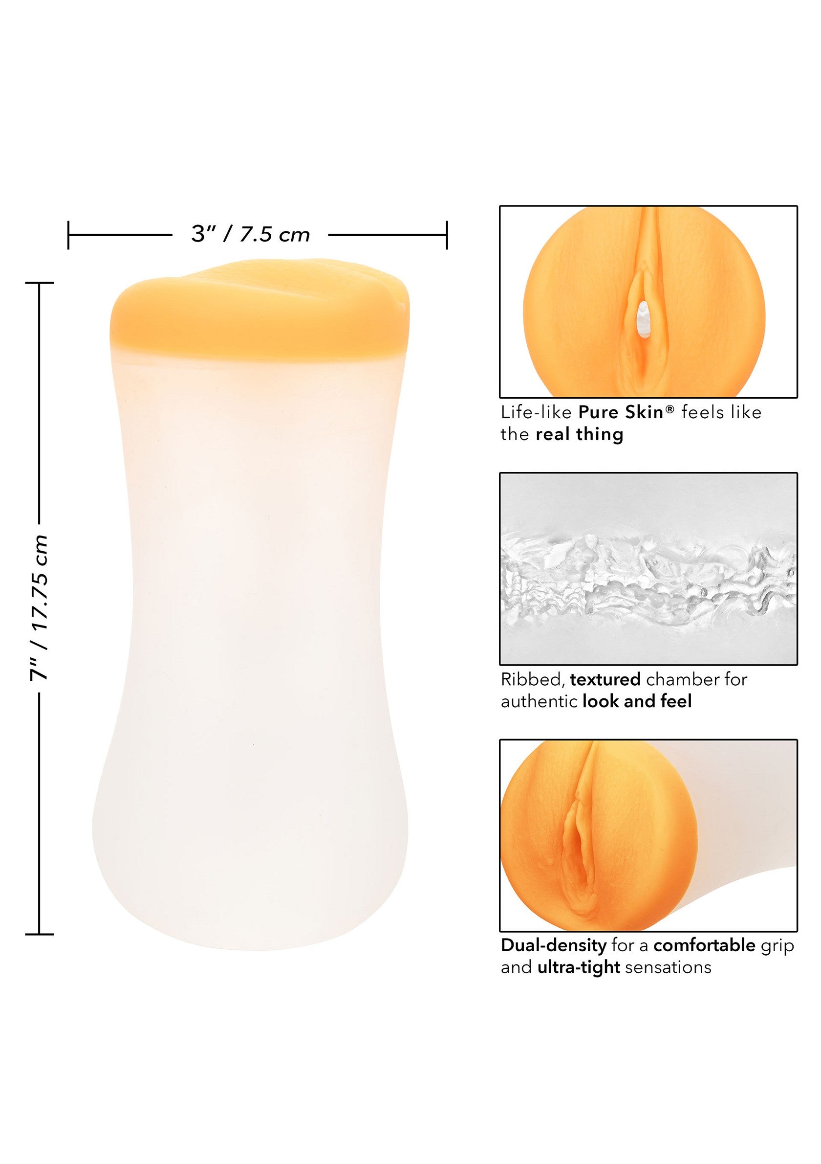 CalExotics The Gripper Deep Pussy Grip ORANGE - 6