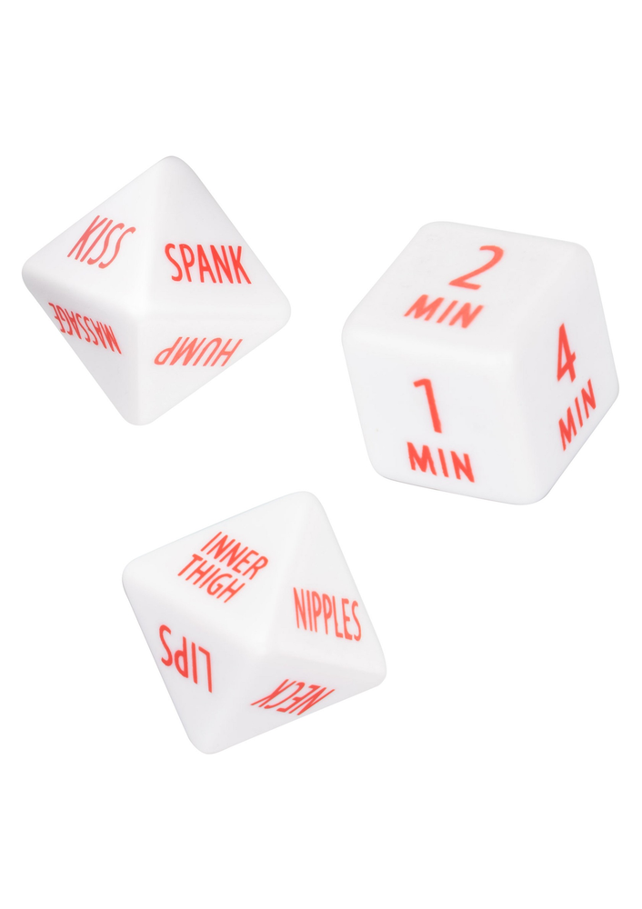 CalExotics Tempt & Tease Dice WHITE - 3