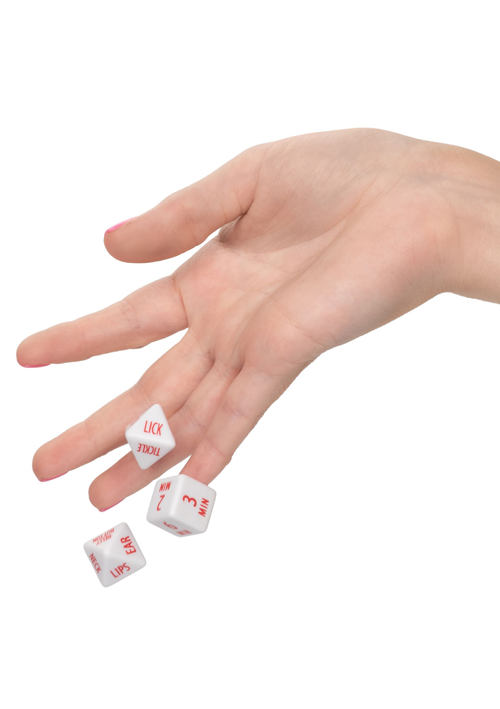CalExotics Tempt & Tease Dice WHITE - 6
