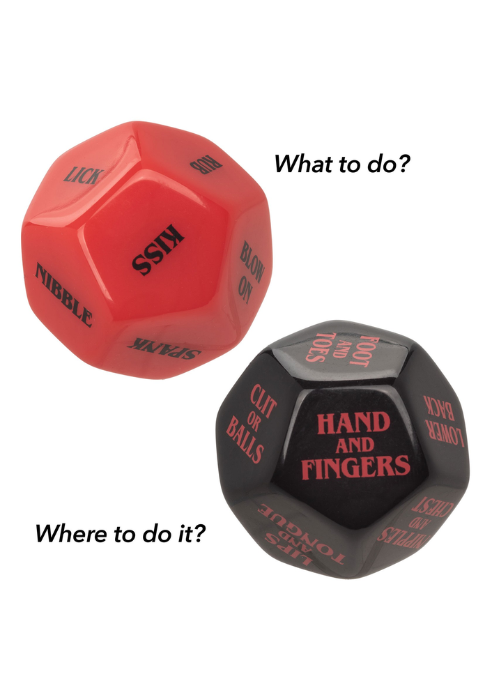 CalExotics Naughty Bits Roll Play Naughty Dice Set MULTICOLOR - 6