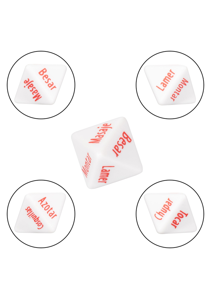 CalExotics Tempt & Tease Dados WHITE - 3