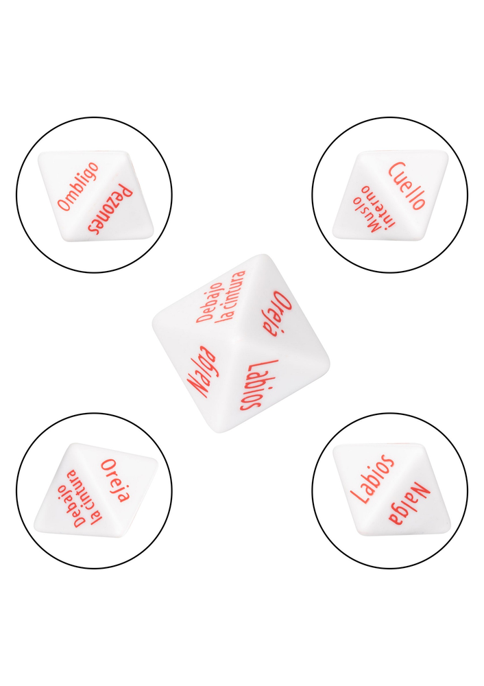 CalExotics Tempt & Tease Dados WHITE - 0