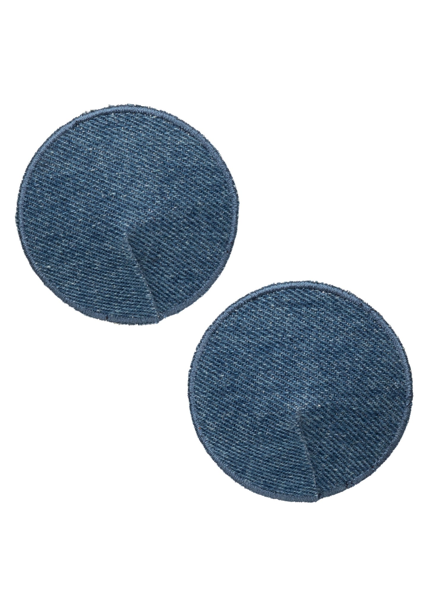 CalExotics Ride 'em Premium Denim Collection Round Pasties BLUE - 302
