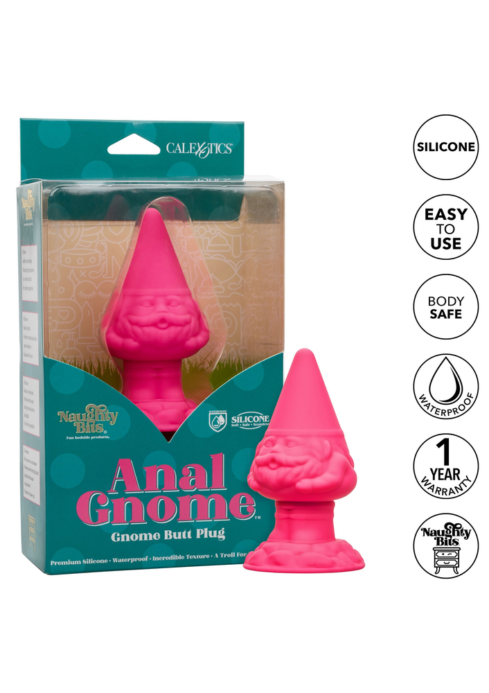 CalExotics Naughty Bits Anal Gnome Gnome Butt Plug PINK - 386