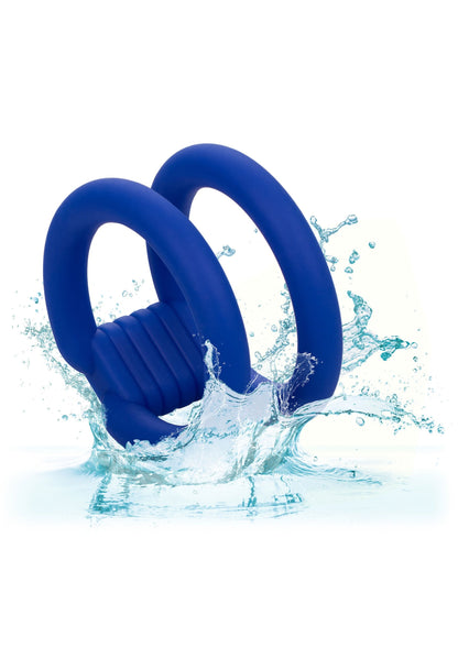 Admiral Dual Cock Cage BLUE - 5