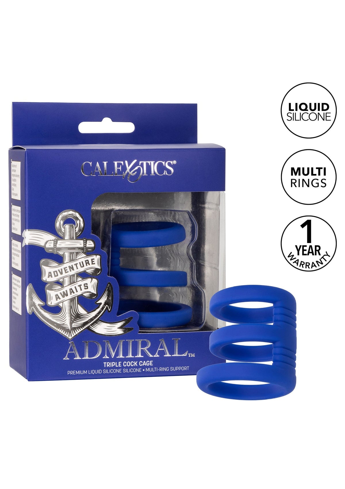 Admiral Triple Cock Cage BLUE - 4