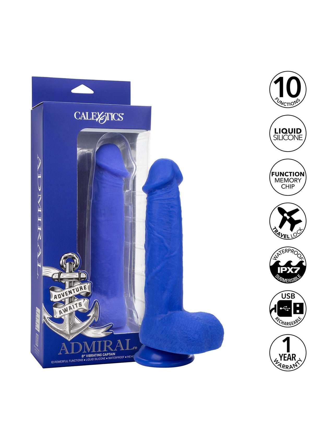 Admiral 8 Vibrating Captain BLUE - 4