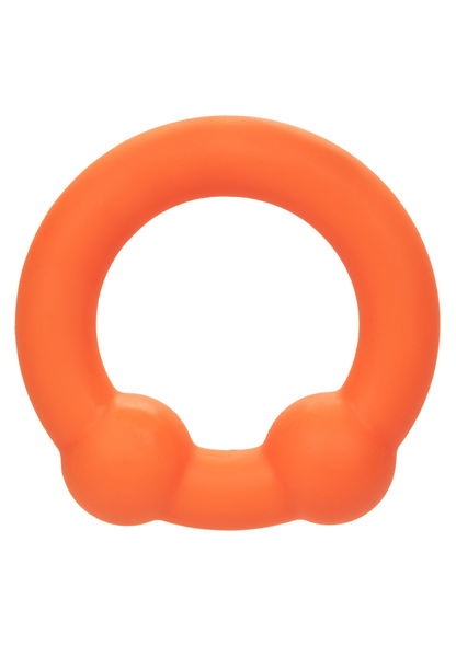 CalExotics Alpha Liquid Silicone Dual Ball Ring ORANGE - 7