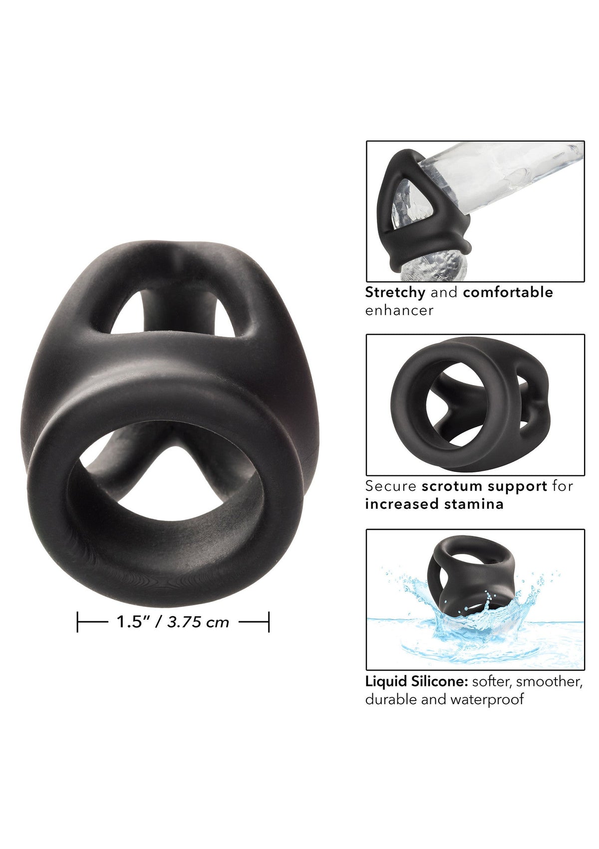 Alpha Dual Cage Ring BLACK - 3