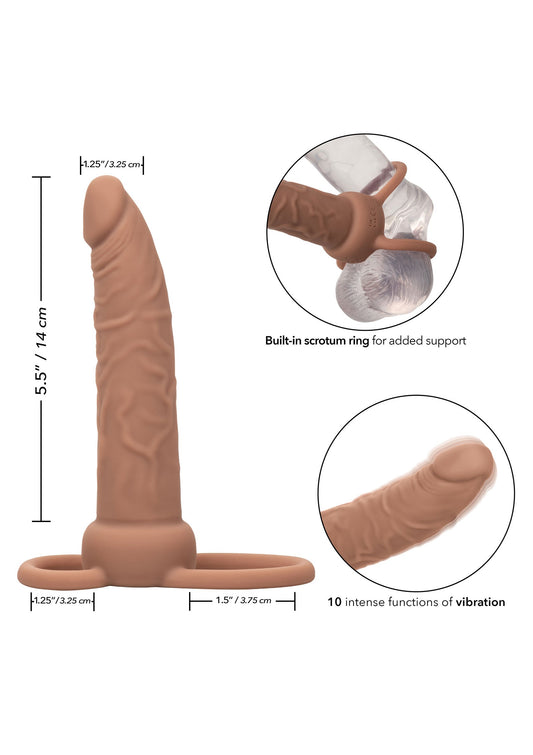 CalExotics Performance Maxx Rechargeable Dual Penetrator - Braune Hautfarbe
