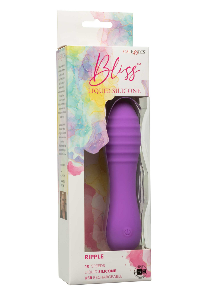 CalExotics Bliss Liquid Silicone Ripple PURPLE - 1