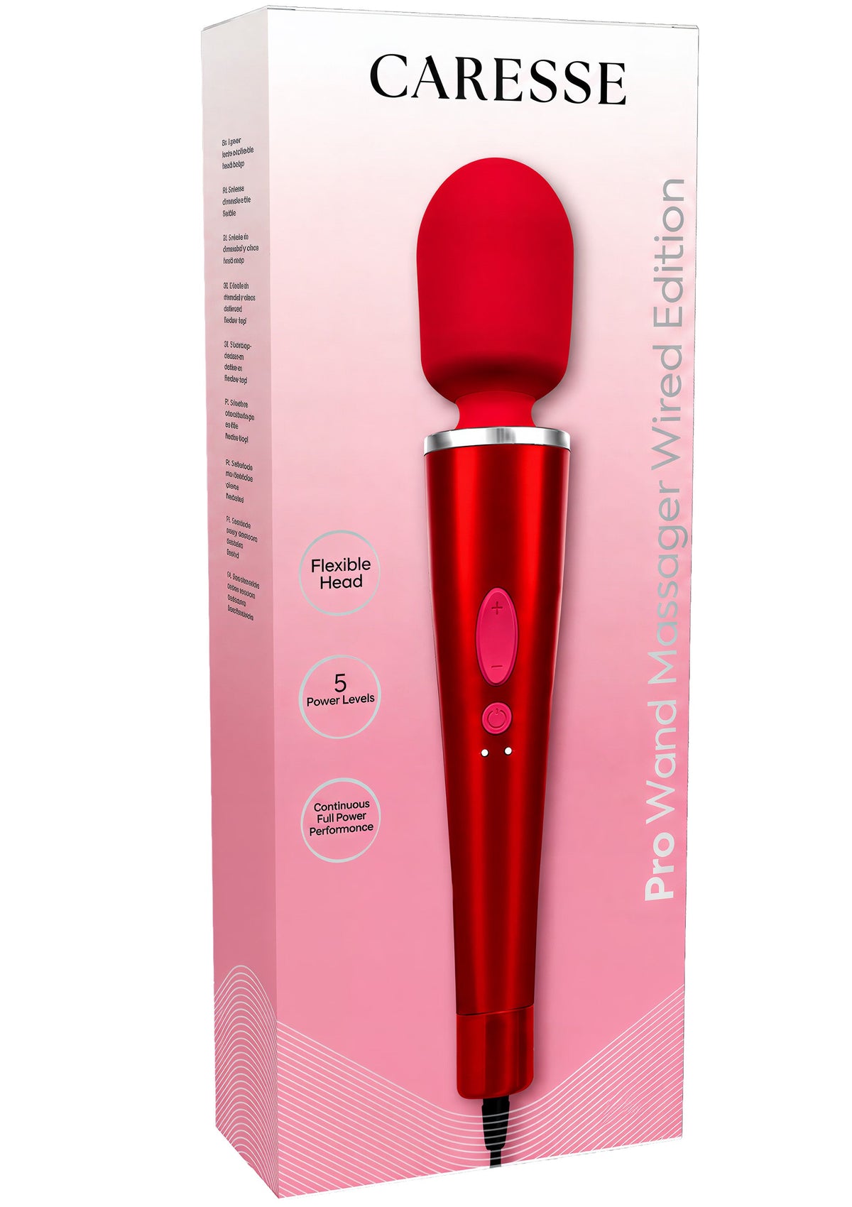 Pro Wand Wired 220V Massager RED - 1