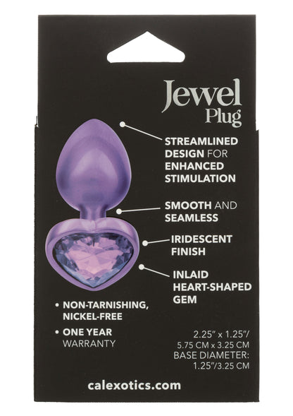 Diamond Heart Plug Small PURPLE - 3