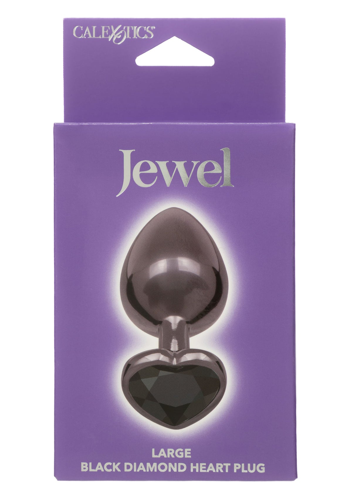 Diamond Heart Plug Large BLACK - 1