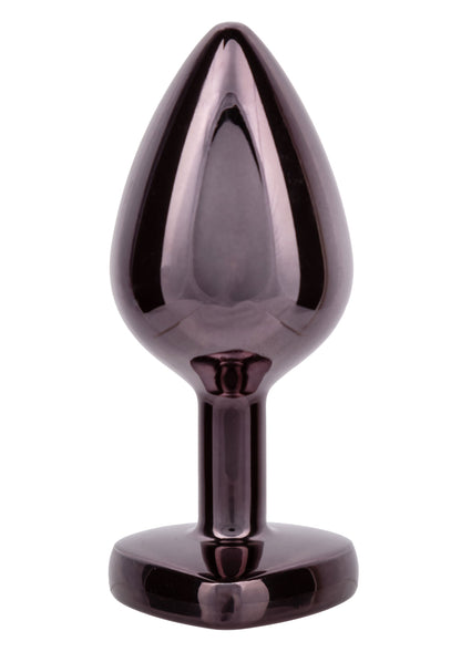 Diamond Heart Plug Large BLACK - 4