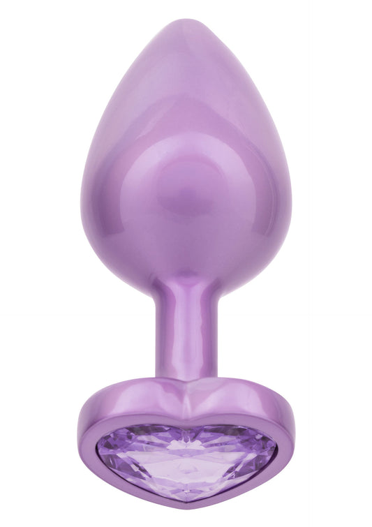 Diamond Heart Plug Large - Lila