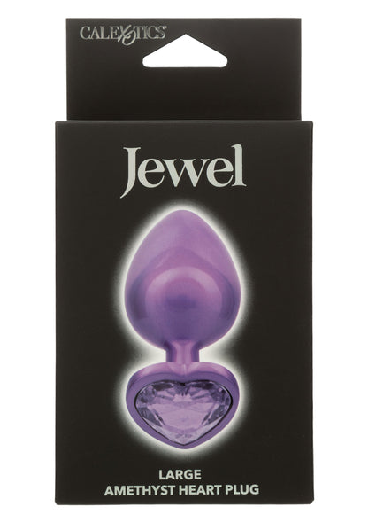 Diamond Heart Plug Large PURPLE - 2