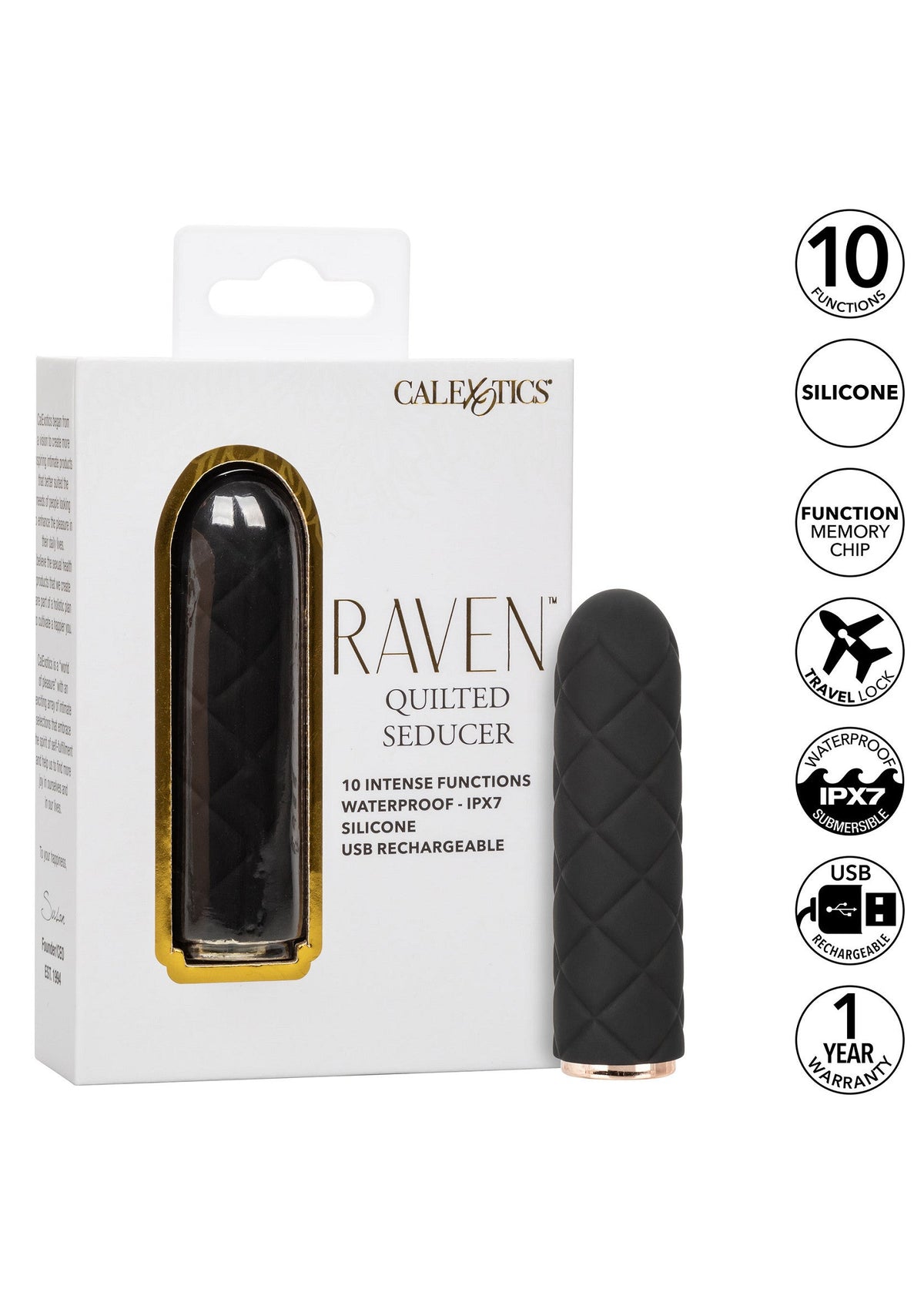 Raven Quilted Seducer BLACK - 4