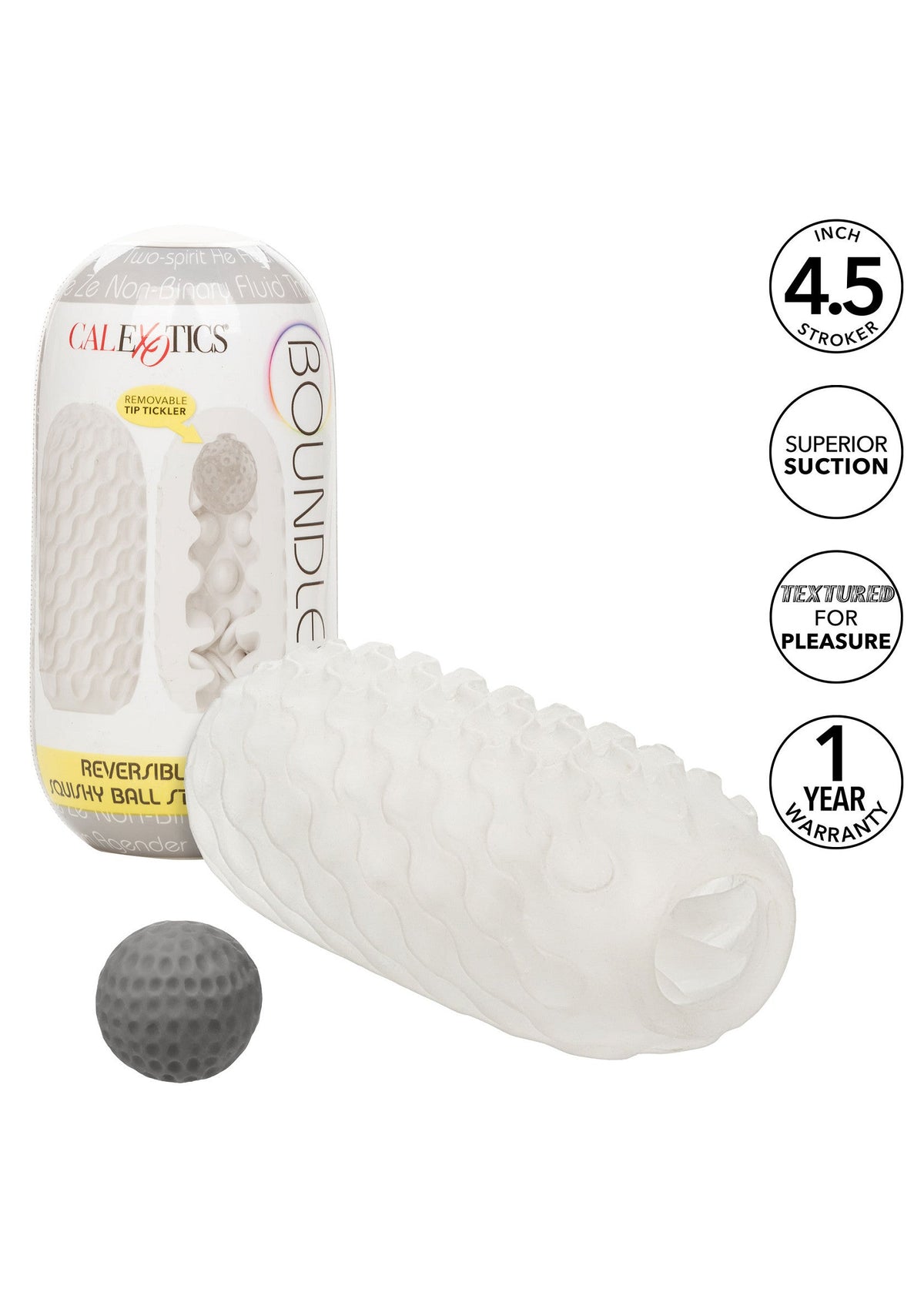 Boundless Squishy Ball Stroker GREY - 13