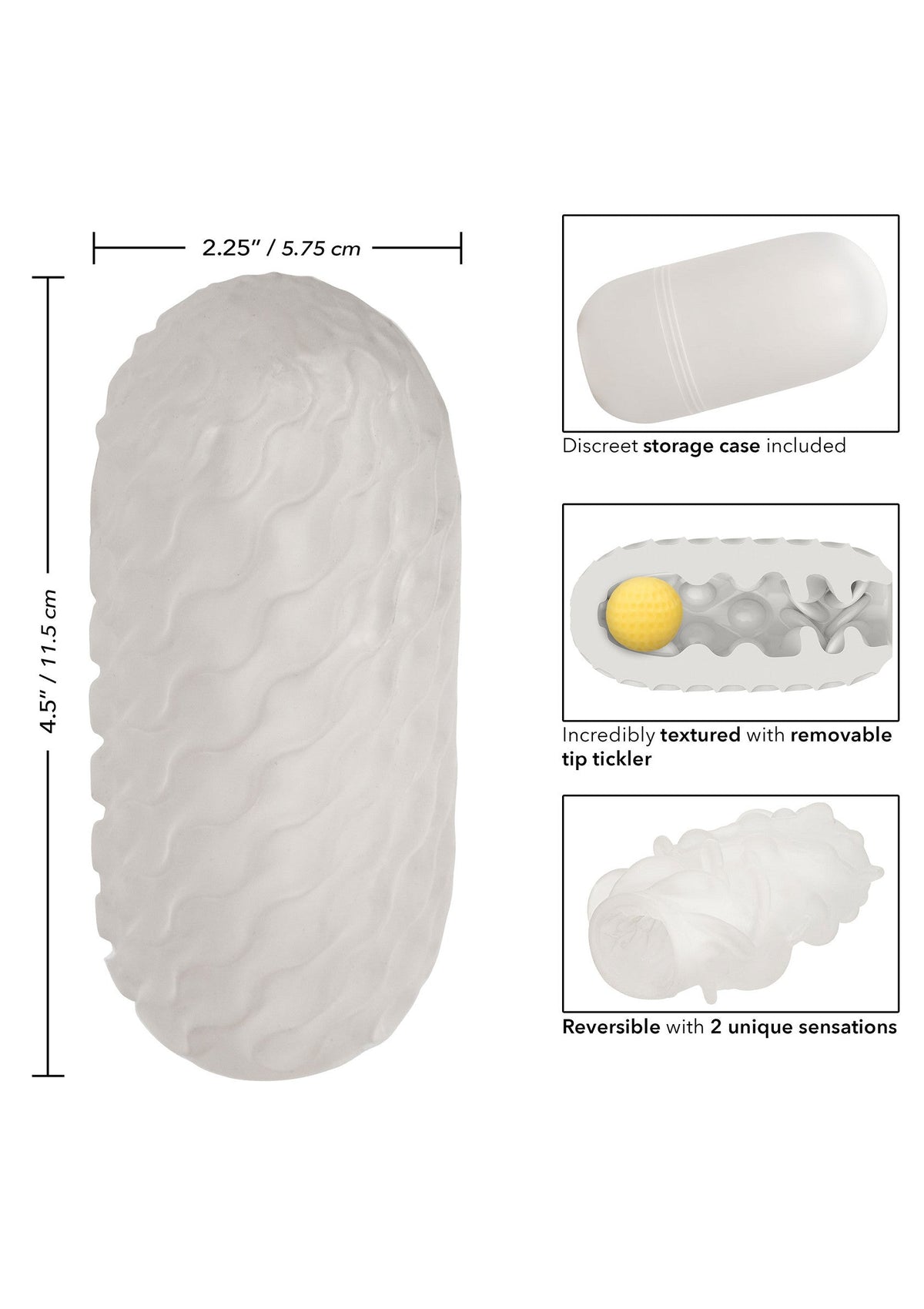 Boundless Squishy Ball Stroker YELLOW - 13