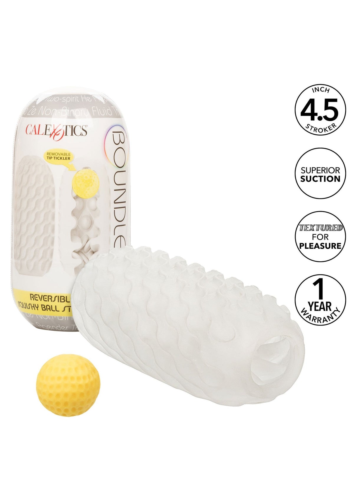 Boundless Squishy Ball Stroker YELLOW - 14