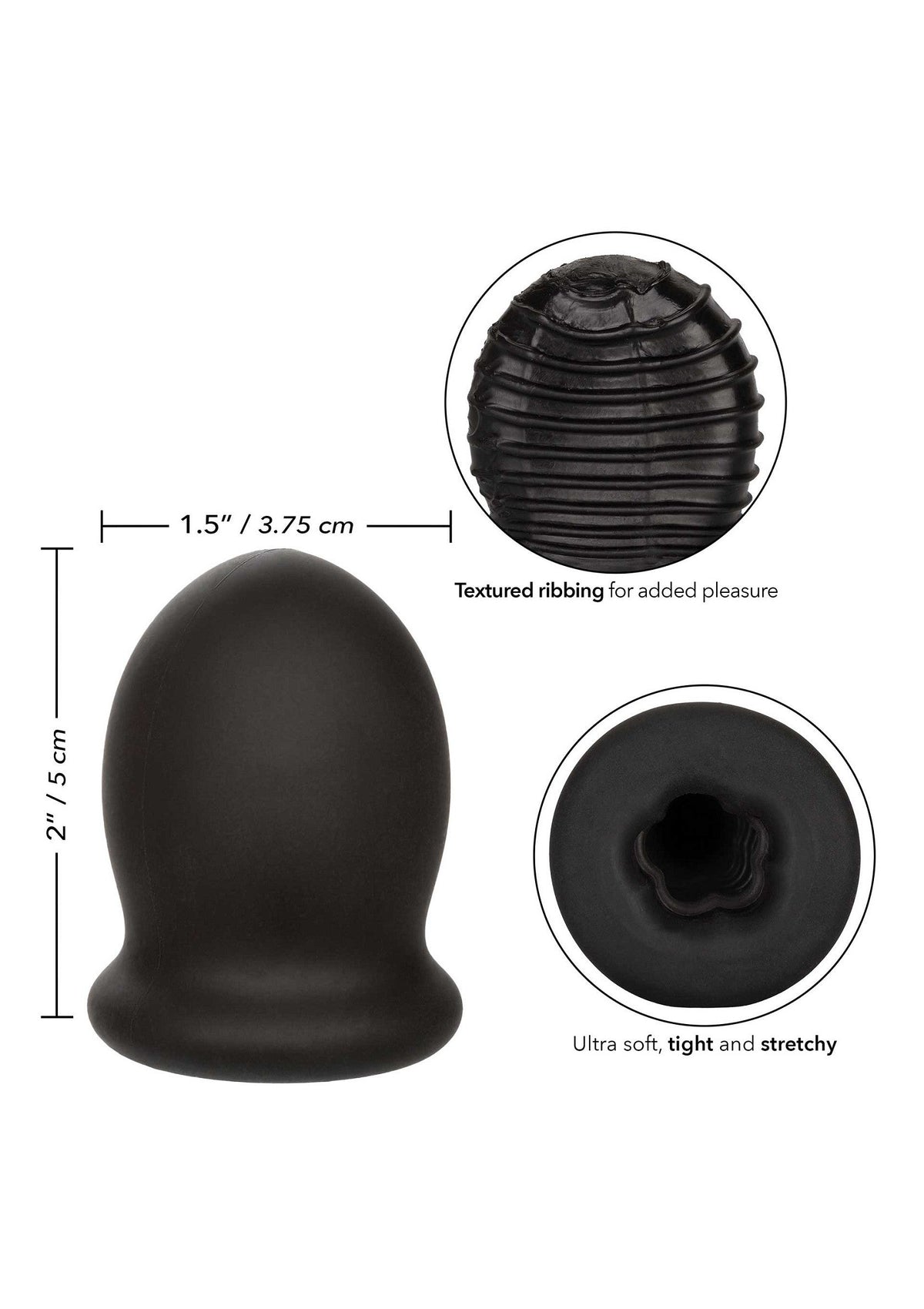 Boundless FTM Stroker 5 cm BLACK - 3