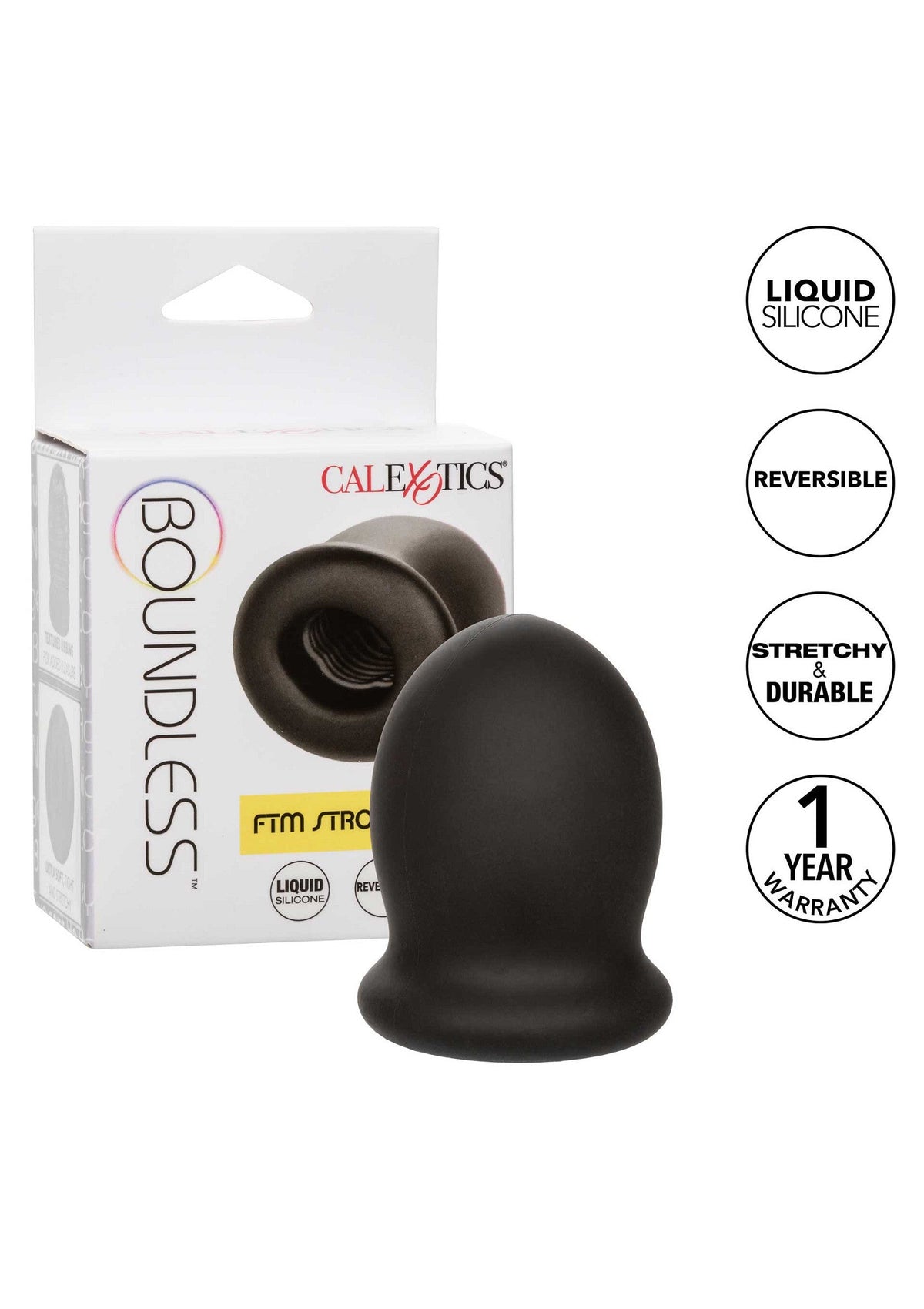 Boundless FTM Stroker 5 cm BLACK - 4