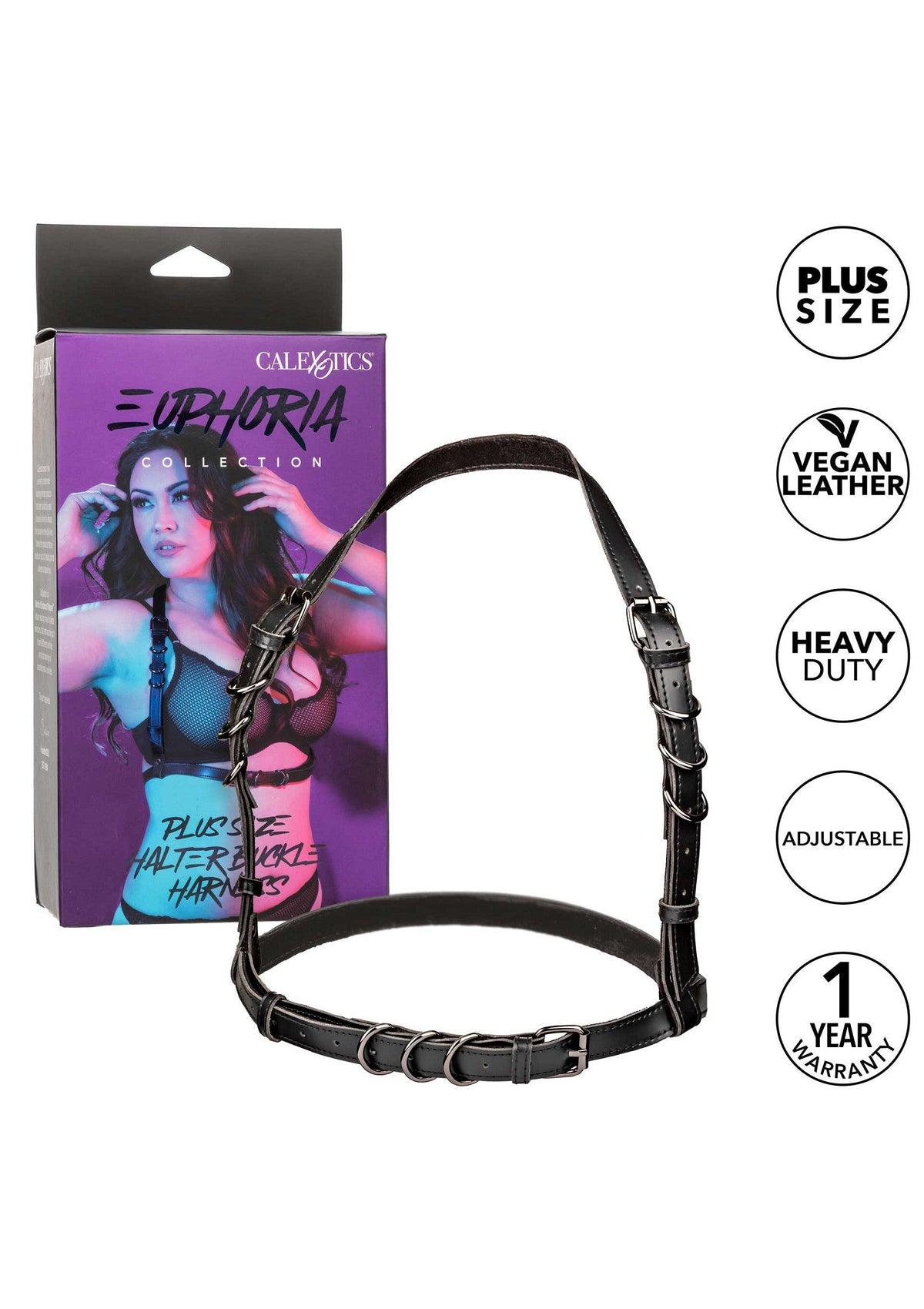 Halter Buckle Harness Plus BLACK - 4