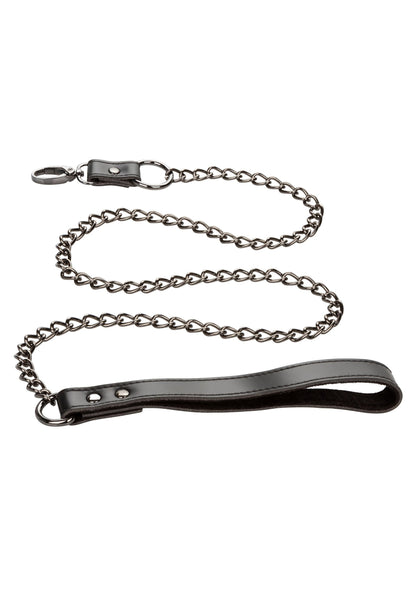 Collar With Chain Leash BLACK - 7