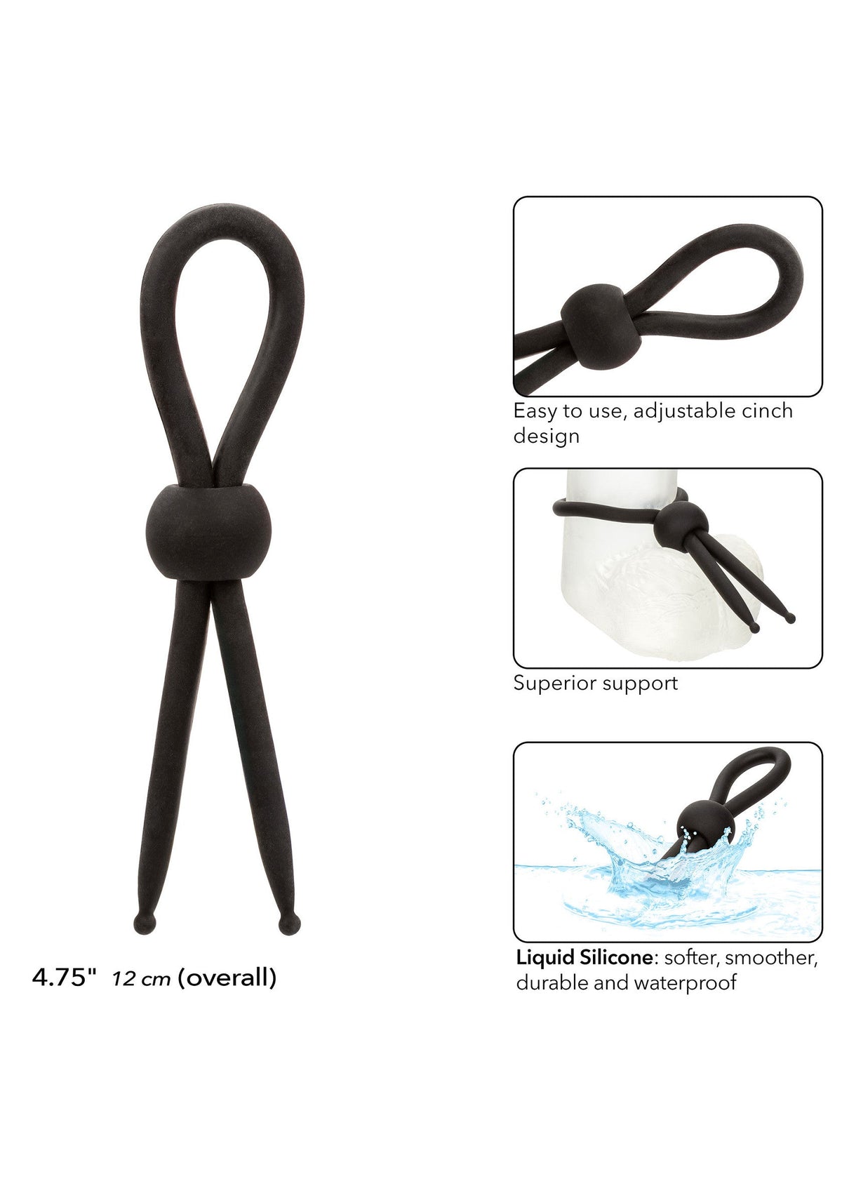 Silicone Lasso BLACK - 7