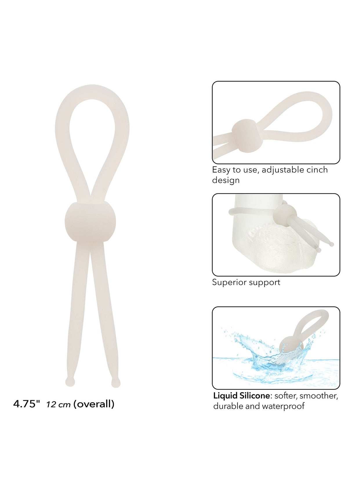 Silicone Lasso WHITE - 5
