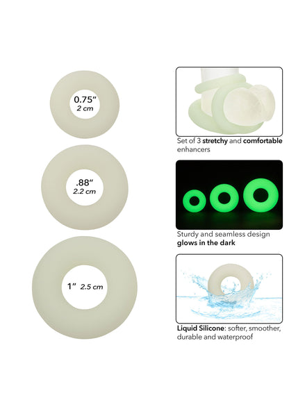 Silicone 3 Ring Set GLOW - 4